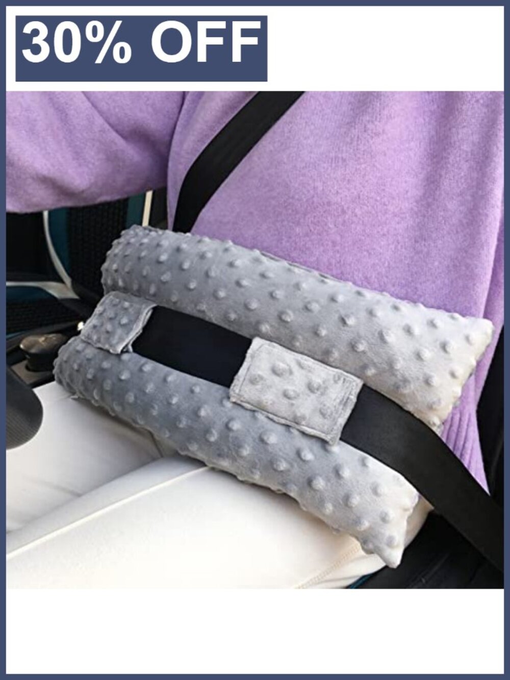 Post Surgery Seatbelt Pillow Abdominal Recovery Cushion Minky Dot